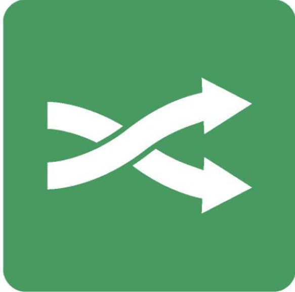 Criss-crossing arrows